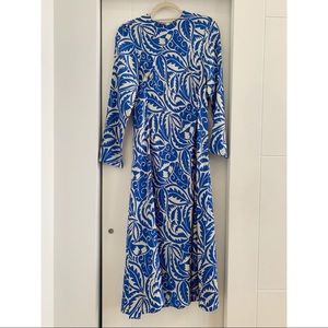 Zara long sleeve midi dress, Size S